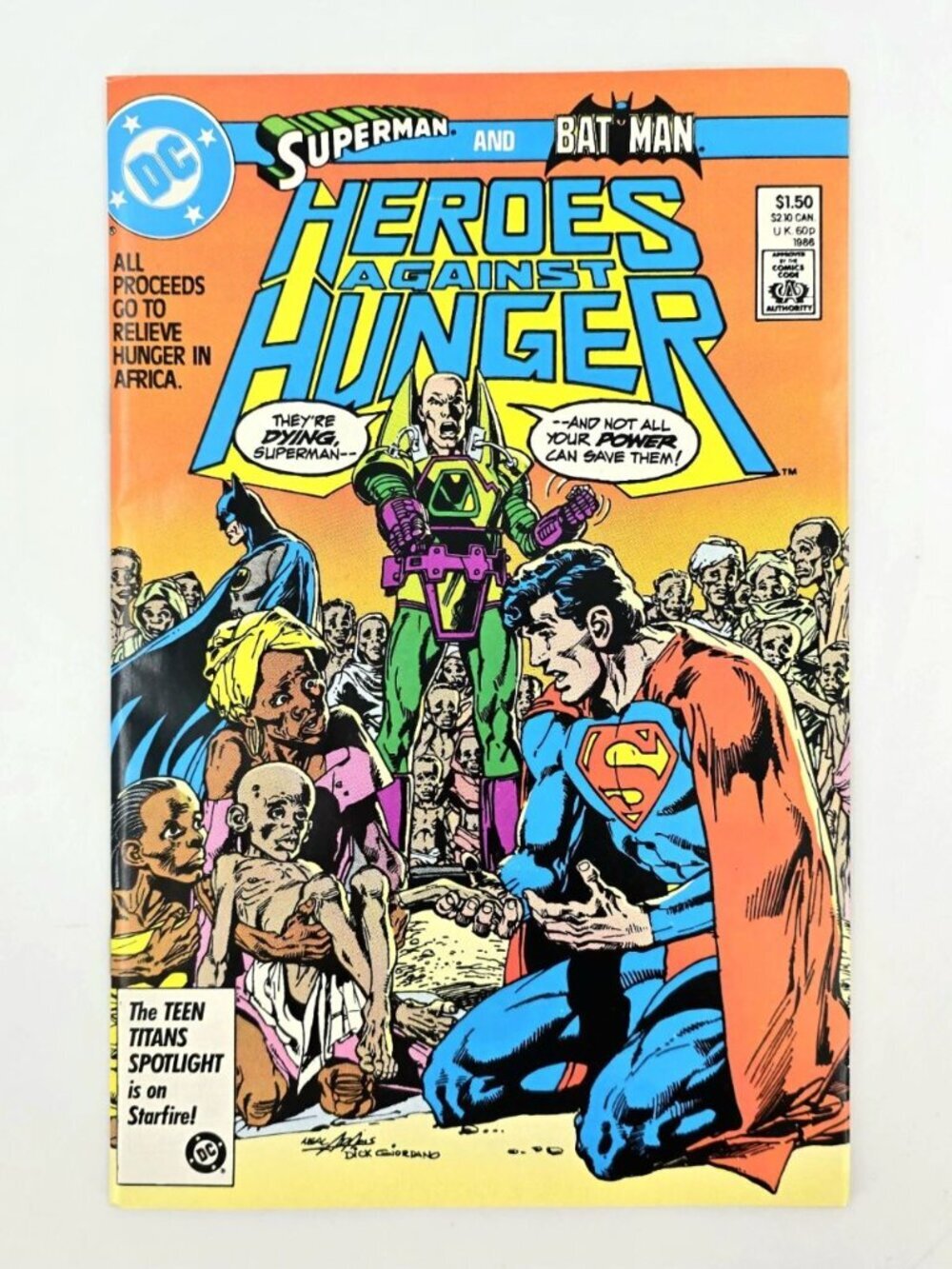 SUPERMAN #27 GEORGE PEREZ LEGACY VARIANT + Heroes Against Hunger #1 Batman - Picture 2 of 16